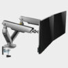 Gameon GO-2151 PRO V2 Dual Monitor Arm, 17 – 32 inch, with RGB Lighting, Each Arm Up To 9 KG – Space Grey