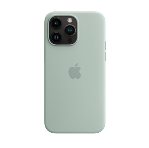 iPhone 14 Pro Max Silicone Case with MagSafe - Succulent