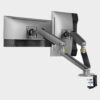 Gameon GO-2151 PRO V2 Dual Monitor Arm, 17 – 32 inch, with RGB Lighting, Each Arm Up To 9 KG – Space Grey