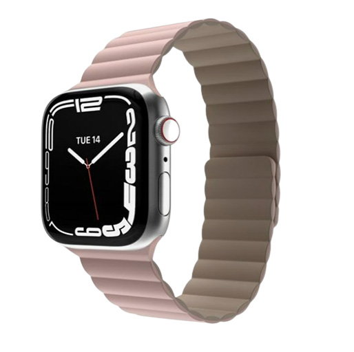 Switcheasy Skin Silicone Strong Magnetic Watch Band for Apple Watch 42/44/45/49mm - Pink