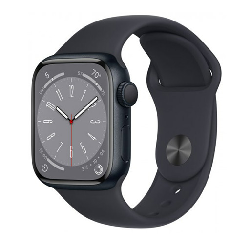 Apple Watch Series 8 GPS 41mm Midnight Aluminum Case With S/M Midnight Sport Band