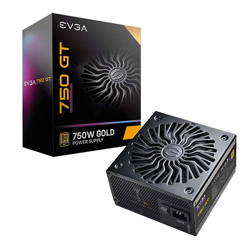 EVGA SuperNOVA 750 GT, 80 Plus Gold 750W Compact 150mm Size, Power Supply