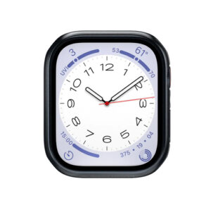 Switcheasy Hybrid Tempered Glass Case For Apple Watch 7/8 45mm - Black