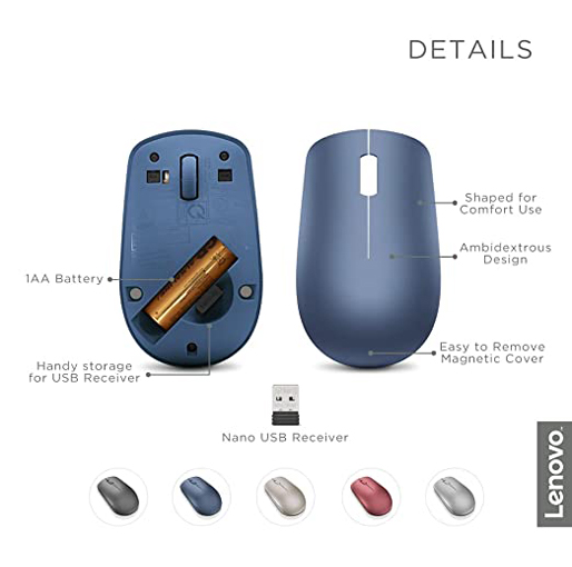 Lenovo 530 Wireless Mouse - Cherry Red
