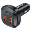 ACEFAST Fast Charge B9 66W (2xUSB-A+USB-C) Three Port Metal Car Charger