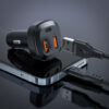 ACEFAST Fast Charge B9 66W (2xUSB-A+USB-C) Three Port Metal Car Charger
