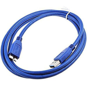 Haysenser USB 3.0 Cable With Ferrite Bead -Blue