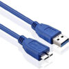 Haysenser USB 3.0 Cable With Ferrite Bead -Blue