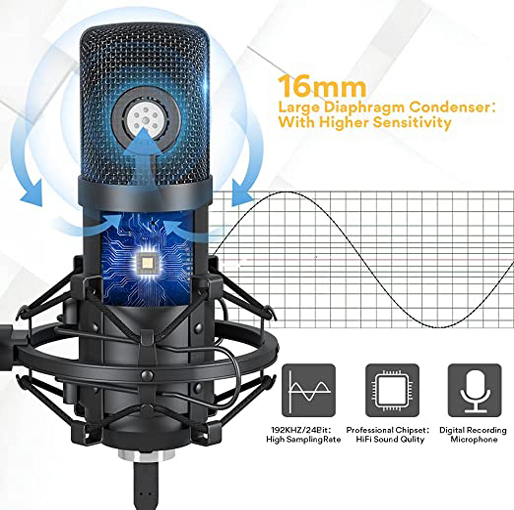 MAONO AU-A04 Condenser Microphone Kit - Black