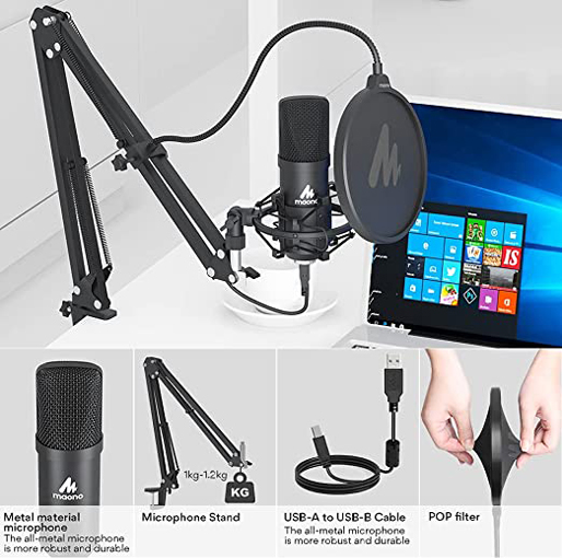 MAONO AU-A04 Condenser Microphone Kit - Black