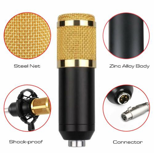 BM-800 Condenser Microphone Home Studio Kit