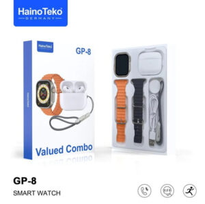 Haino Teko GP-8 Ultra Smart watch + Airpods Valued Combo Pro