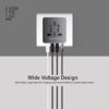 IBRAND Universal Adapter, Multi Port Power Adapter 3 USB A, 1 PD, 1 AC Travel Adapter