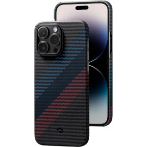 PITAKA Case for iPhone 14 Pro Case 6.1 inch, 1500D Aramid Fiber Made [Fusion Weaving MagEZ Case 3 - Movement]