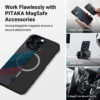 PITAKA Case for iPhone 14 Pro Case 6.1 inch, 1500D Aramid Fiber Made [Fusion Weaving MagEZ Case 3 - Movement]