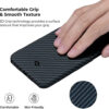 PITAKA Magnetic Aramid Fiber Case for iPhone 12 Pro Max 6.7" MagEZ Case -Black/Blue (Twill)