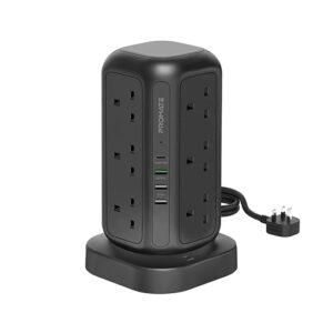 PROMATE 16-in-1 Multi-Socket Surge Protected Power Tower 3M