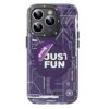 Youngkit Futuristic Circuit Upgraded anti-Drop Impact Magsafe Case for IP14 Pro Max - Purple