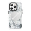 Youngkit Futuristic Circuit Upgraded Anti-Drop Impact Magsafe Case for IP14 -White