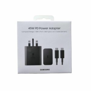 Samsung 45W PD Power Adapter T4510 ,With 5A USB-C to USB-C cable -Black