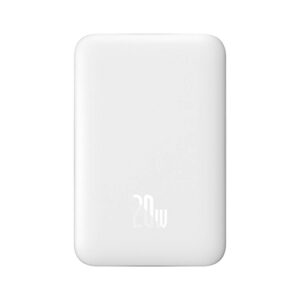 Baseus Magnetic Wireless Charging Power Bank 10000 mAh 20W , USB-C port and wireless charging with MagSafe - white