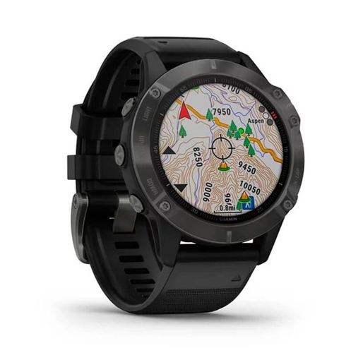 Garmin Fenix 6 Sapphire Charcoal Gray with Black strap