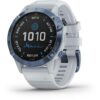Garmin Watch Hiking Outdoor Garmin Fenix 6 Pro Solar Mineral Blue