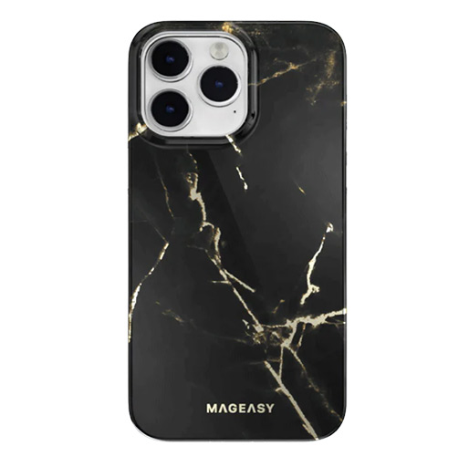 SwitchEasy MagEasy Marble with MagSafe Case for iPhone 14 Pro Max - Pearl Black