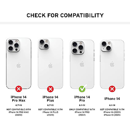 UAG Designed for iPhone 14 Pro Case Blue Mallard 6.1" Pathfinder Built-in Magnet Compatible with MagSafe
