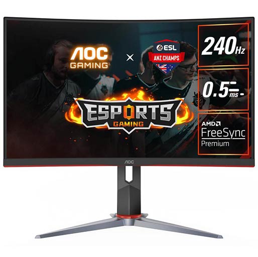 AOC C27G2Z 27inch Curved VA 240Hz FreeSync Premium Gaming Monitor
