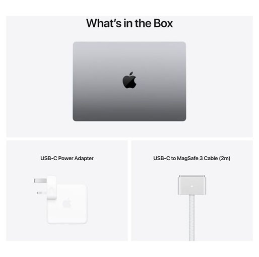 Apple MacBook Pro 14-inch (2021) – Apple M1 Chip Pro / 16GB RAM / 1TB SSD / 16-core GPU / macOS Monterey / English & Arabic Keyboard / Space Grey / Middle East Version – [MKGQ3AB/A]