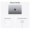 Apple MacBook Pro 14-inch (2021) – Apple M1 Chip Pro / 16GB RAM / 512GB SSD / 14-core GPU / macOS Monterey / English & Arabic Keyboard / Space Grey / Middle East Version – [MKGP3AB/A]