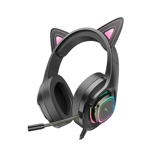 HOCO Gaming Headphones Hoco W107 Phantom Cute Cat Luminous