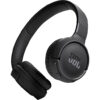 JBL TUNE 520BT JBLT520BTBLK Bluetooth Headphones, Sealed Type, Up to 57 Hours Continuous Playback, On-Ear, USB Type C Charging, Multi-Point, JBL App Compatible,