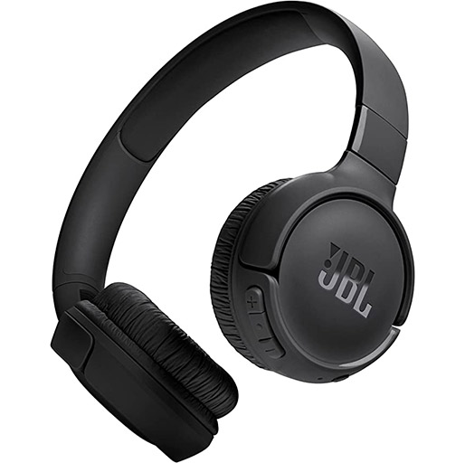 JBL TUNE 520BT JBLT520BTBLK Bluetooth Headphones, Sealed Type, Up to 57 Hours Continuous Playback, On-Ear, USB Type C Charging, Multi-Point, JBL App Compatible,