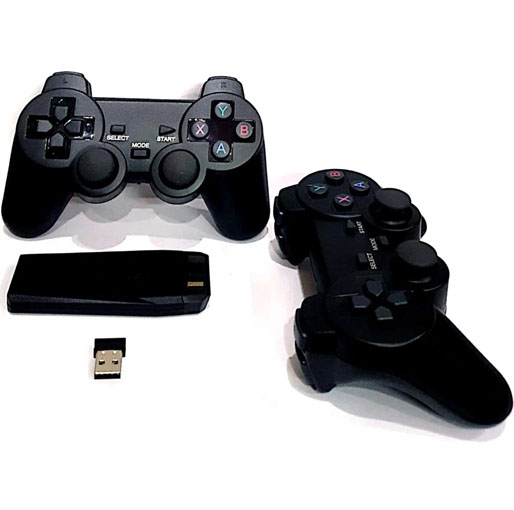 Buy Wireless Video Game - 2.4G Gaming Controller with Game Stick (2  Controller, 1 Game Stick) Limited Edition (Code in the Box - for PC) in  Qatar.