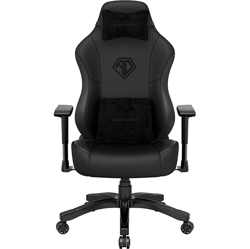 Anda Seat Phantom 3 Series Premium Gaming Chair with Neck Pillow and Lumbar Back Suppor PVC leather - Black