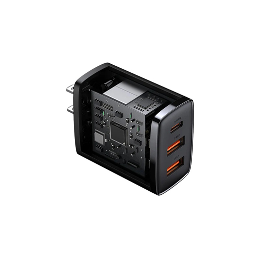 Baseus Compact 3 ports Fast Charger 30W