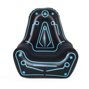 Bestway Inflatable Gaming Chair | Air Chair for Adults and Kids | Comfortable Backrest and Oversized Armrests for Lounging | Mesh Pocket for Video Game Controller Storage