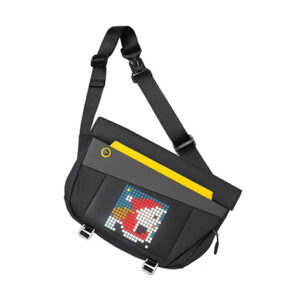 DIVOOM PIXEL SLING BAG-V WITH LED CUSTOMIZABLE ANIMATION SCREEN AND APP CONTROLL- BLACK