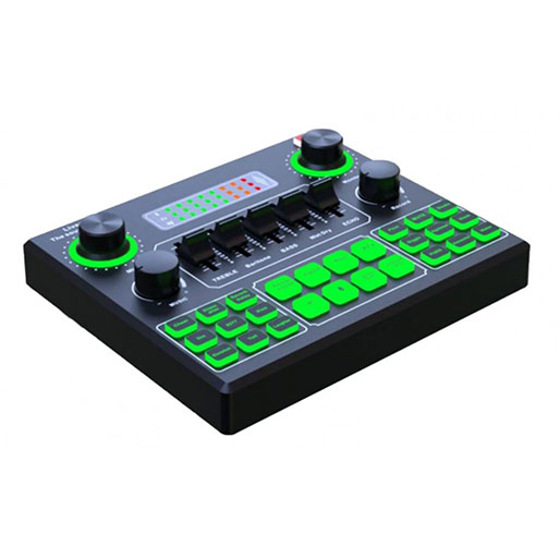 Excellent Phone Voice Changer Portable External Audio Mixer One-click Sound Card Mixer Audio Distributor Accessories