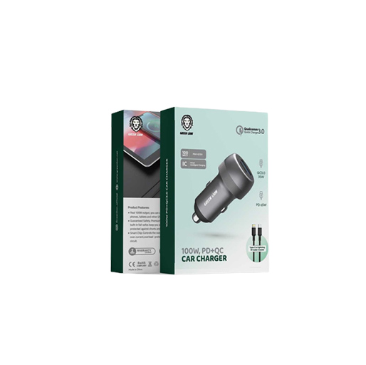 PD + QC Car Charger With Type-C To Lightning Cable (1m)