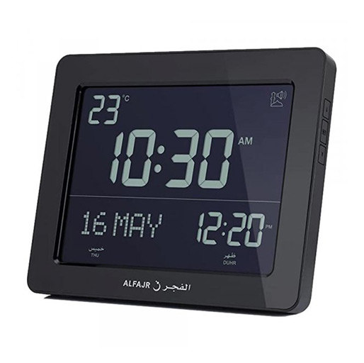 WALL clock flat alfajar CF-19 BLACK