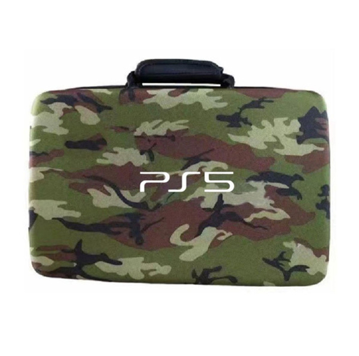 Bag for PS5 green camouflage
