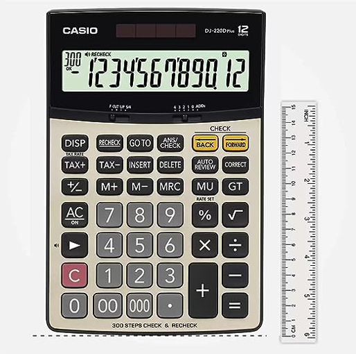 Casio Calculators Desktop Type DJ-220D Plus