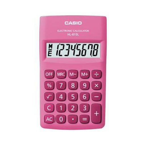 Casio Practical Calculators Portable Type HL-815L-PK