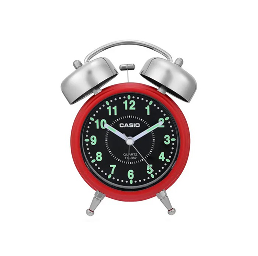 Casio TQ-362-4ADF Clock Alarm Desktop Analog Bell Sound