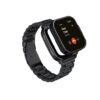 Haino Teko Germany S3 Max Smart Watch With 2 Set Strap and Dial Case and Wireless Charger for Men's and Boys' Black