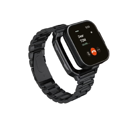 Haino Teko Germany S3 Max Smart Watch With 2 Set Strap and Dial Case and Wireless Charger for Men's and Boys' Black