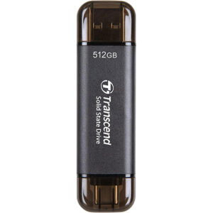 Transcend 512GB Portable SSD, ESD310C, USB 10Gbps with Type-C and Type-A TS512GESD310C